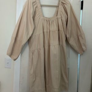 Free People Lou Jean Babydoll Dress Ivory M